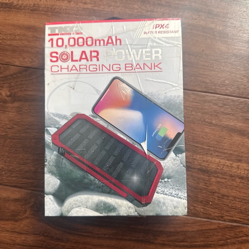 10000MAH Solar Powered Power Bank